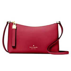 New Kate Spade Sadie Crossbody Saffiano Leather Red Jam